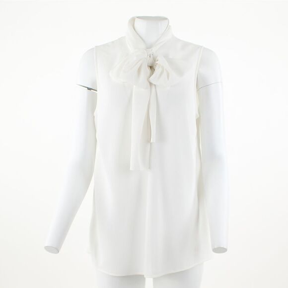 Bar III Plus Size Bow-Neck Blouse - Picture 2 of 5